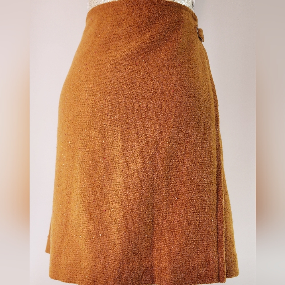Banana republic wool mustard mini skirt